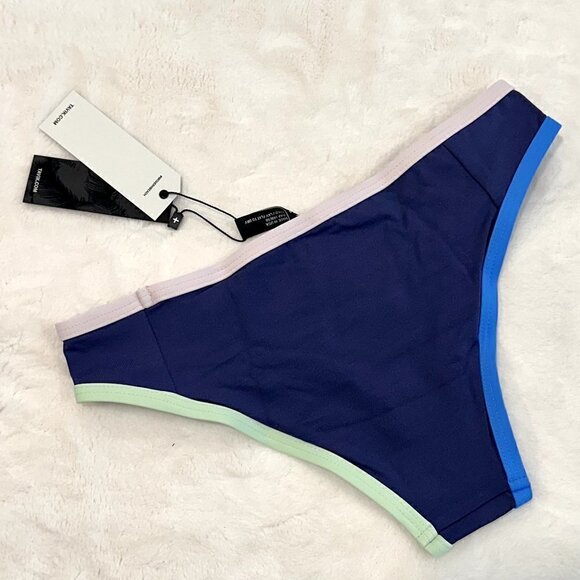NWT Tavik Jayden Full Swim Bikini Bottom Color Blocked Cobalt - XS - Picture 5 of 8
